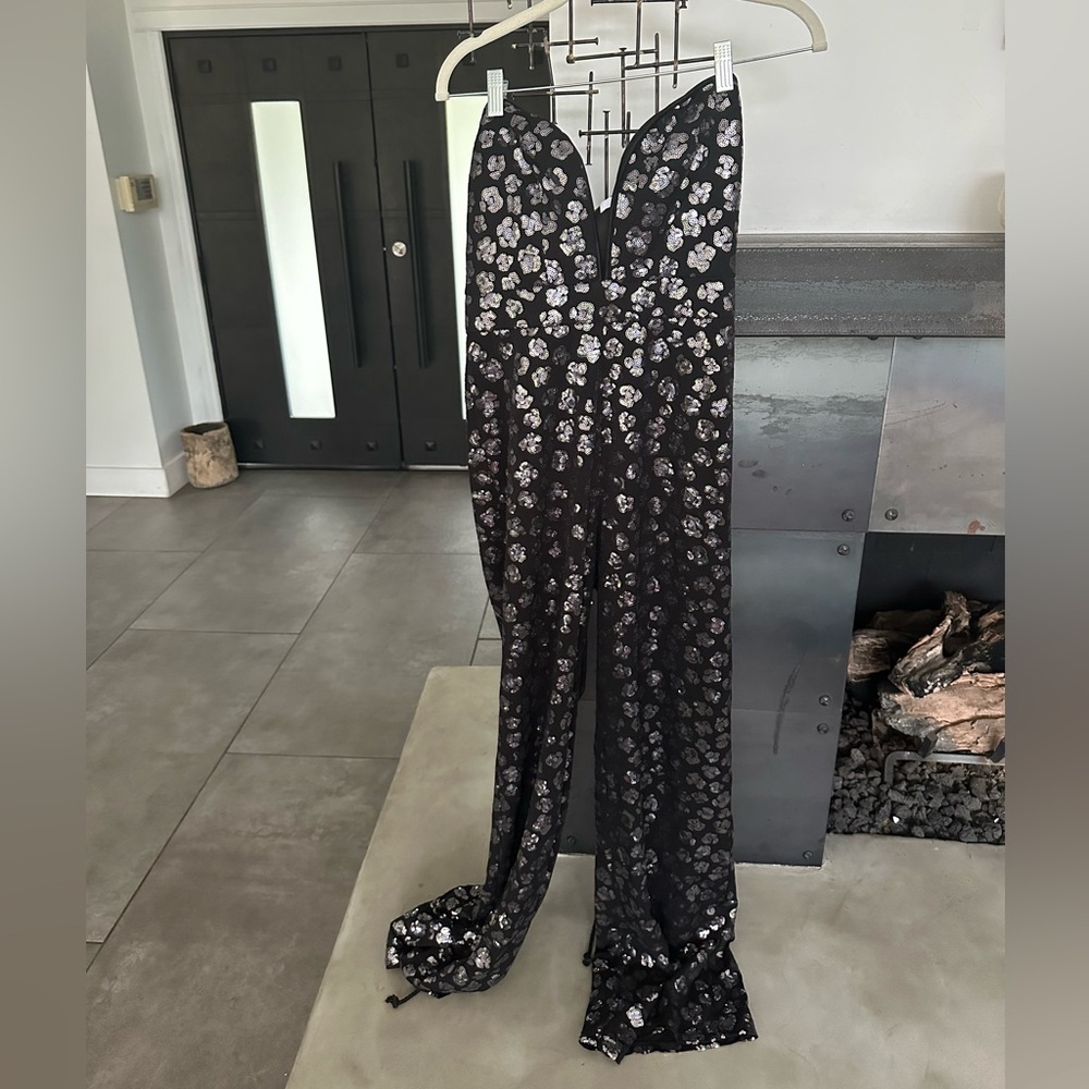 Amazing sequin jumpsuit with corset detailing